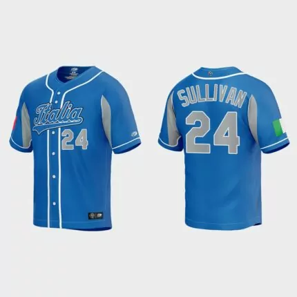 Brett Sullivan Italy Baseball 2023 World Baseball Classic Jersey – Royal