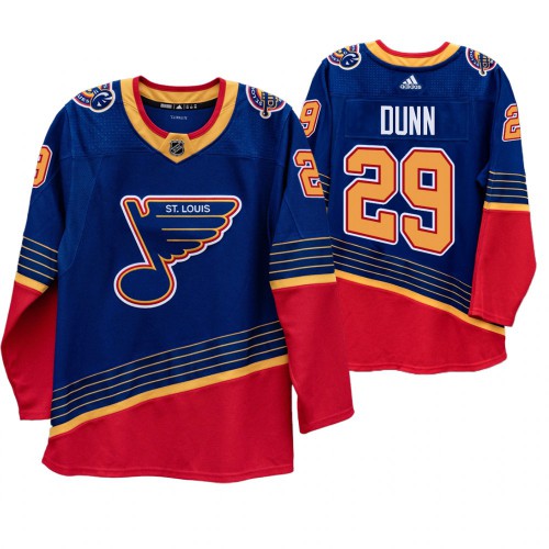 St. Louis St. Louis Blues #29 Vince Dunn 90s Vintage 2019-20 Authentic Royal Jersey Men's