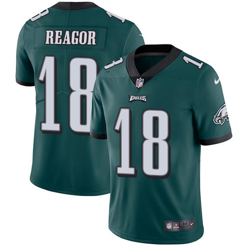 Philadelphia Eagles #18 Jalen Reagor Green Team Color Youth Stitched Vapor Untouchable Limited Jersey Youth