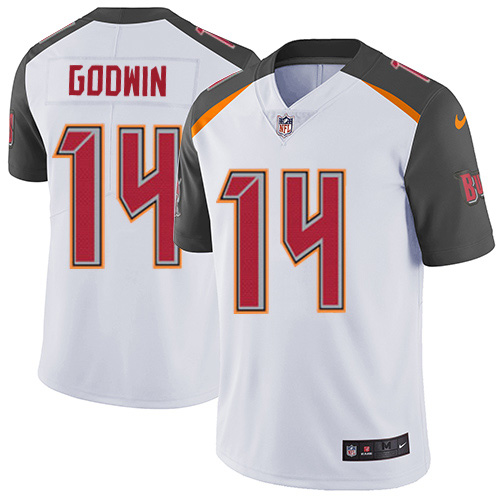 Buccaneers #14 Chris Godwin White Youth Stitched Vapor Untouchable Limited Jersey