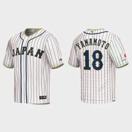 Yoshinobu Yamamoto Japan Baseball 2023 World Baseball Classic Jersey – White