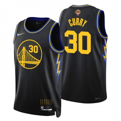 Golden State Golden State Warriors #30 Stephen Curry Youth Black Swingman 2022 Finals City Edition Jersey Youth
