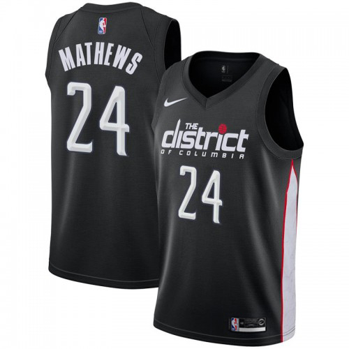Washington Wizards #24 Garrison Mathews Black Womens Swingman City Edition 2018/19 Jersey Womens