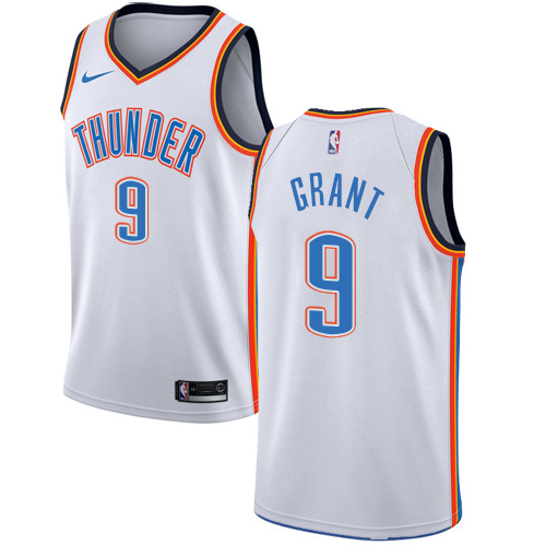 Oklahoma City Thunder #9 Jerami Grant White Swingman Association Edition Jersey Mens