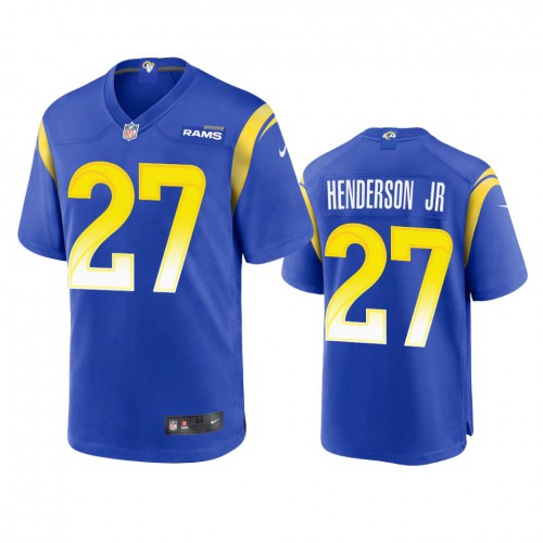Los Angeles Los Angeles Rams #27 Darrell Henderson Men's Game Jersey - Royal Men's