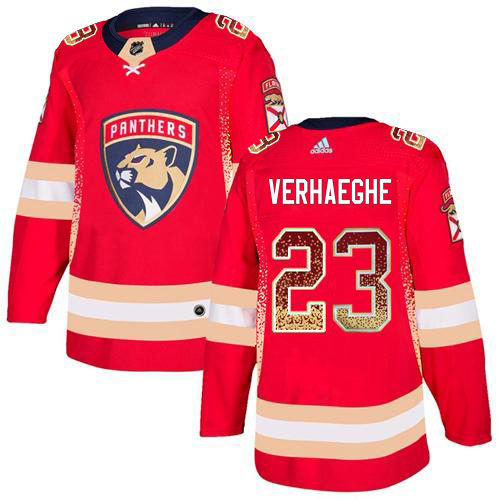 Adidas Panthers #23 Carter Verhaeghe Red Home Authentic Drift Fashion Stitched Jersey