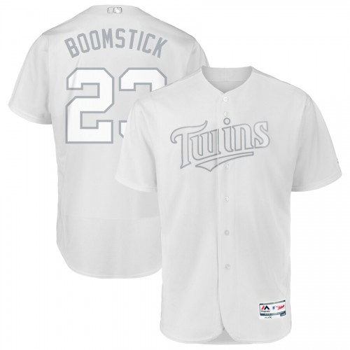 Minnesota Minnesota Twins #23 Nelson Cruz Boomstick Majestic 2019 Players' Weekend Flex Base Authentic Player Jersey White Men's