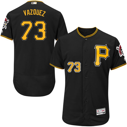 Pittsburgh Pirates #73 Felipe Vazquez Black Flexbase Authentic Collection Stitched Jersey Men's