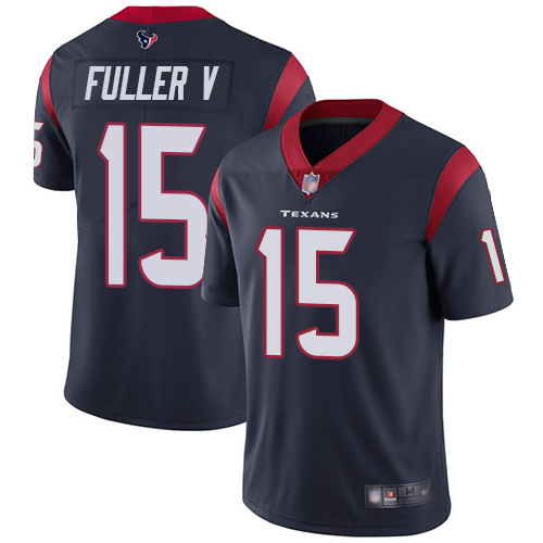 Houston Texans #15 Will Fuller V Navy Blue Team Color Men's Stitched Vapor Untouchable Limited Jersey Men's