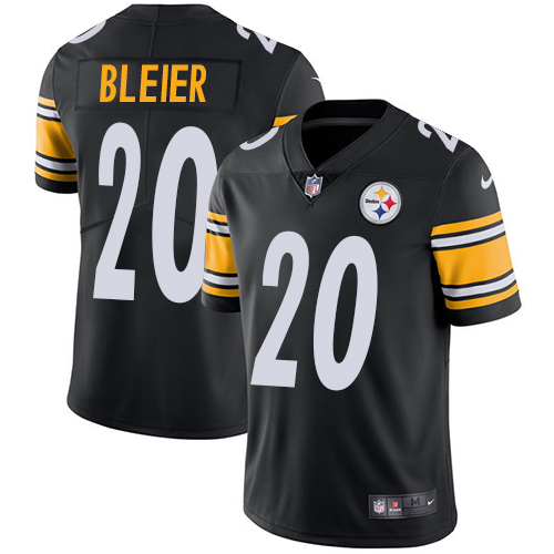 Pittsburgh Steelers #20 Rocky Bleier Black Team Color Men's Stitched Vapor Untouchable Limited Jersey Men's