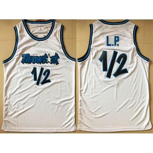 Orlando Magic #1 Penny Hardaway White Lil Penny 1/2 Throwback Stitched Jersey Mens