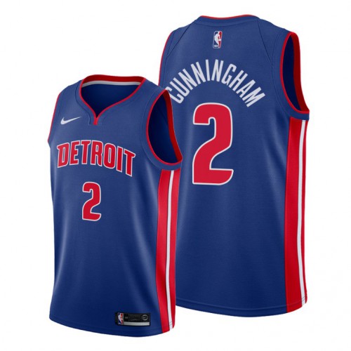 Detroit Detroit Pistons #2 Cade Cunningham Blue Jersey 2021 NB.1 Mens