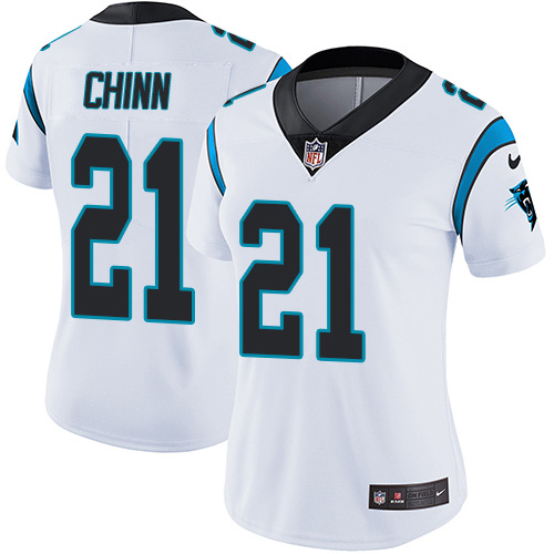 Panthers #21 Jeremy Chinn White Women's Stitched Vapor Untouchable Limited Jersey