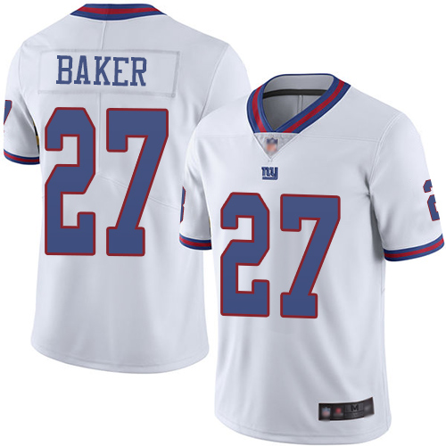 New York Giants #27 Deandre Baker White Men's Stitched Limited Rush Jersey Men's