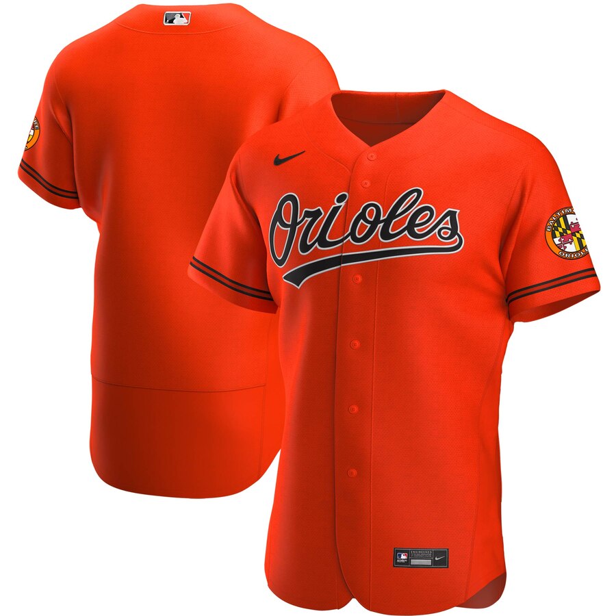 Baltimore Orioles Men's Orange Alternate 2020 Authentic Official Team Jersey