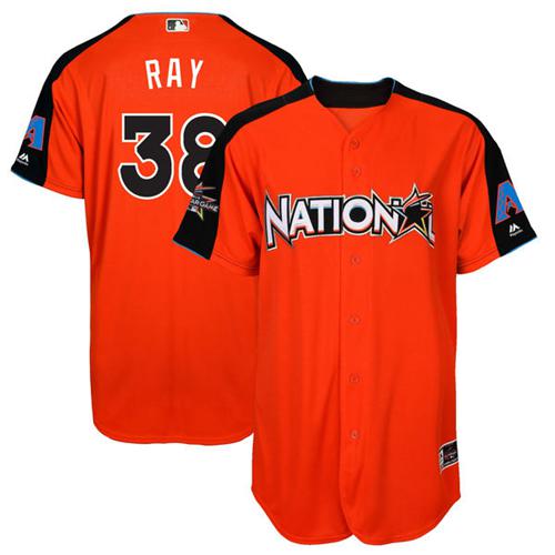 Arizona Diamondbacks #38 Robbie Ray Orange 2017 All-Star National League Stitched Youth Jersey Youth