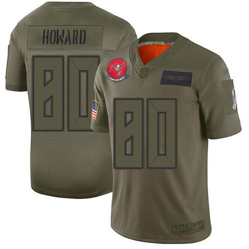 Tampa Bay Buccaneers #80 O. J. Howard Camo Youth Stitched Limited 2019 Salute to Service Jersey Youth