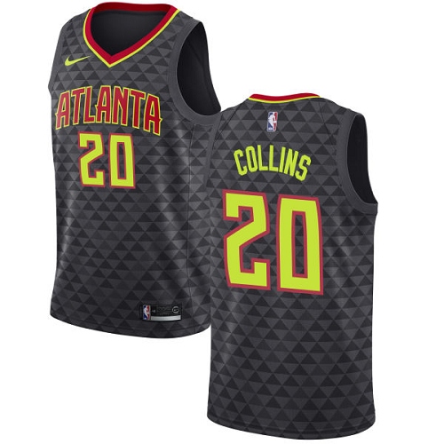Atlanta Hawks #20 John Collins Black Youth Swingman Icon Edition Jersey Youth