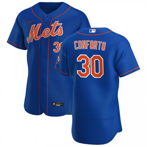 New York New York Mets #30 Michael Conforto Men's Royal Alternate 2020 Authentic Player Jersey Men's