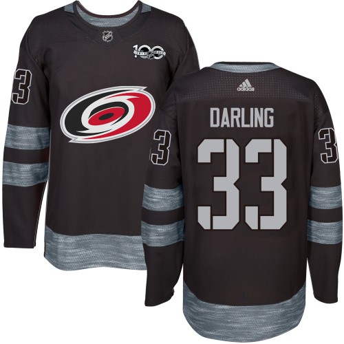 Adidas Carolina Hurricanes #33 Scott Darling Black 1917-2017 100th Anniversary Stitched Jersey Men's