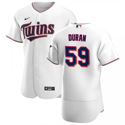 Minnesota Minnesota Twins #59 Jhoan Duran Men's White Home 2020 Authentic Player Jersey Men's