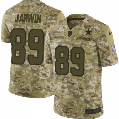 Dallas Cowboys #89 Blake Jarwin Camo Men's Stitched Limited 2018 Salute To Service Jersey Men's