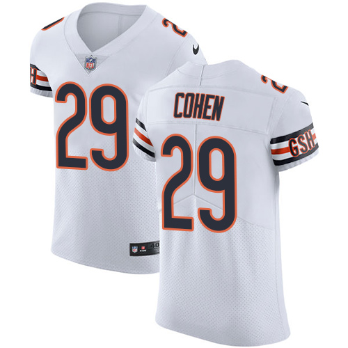 Bears #29 Tarik Cohen White Men's Stitched Vapor Untouchable Elite Jersey