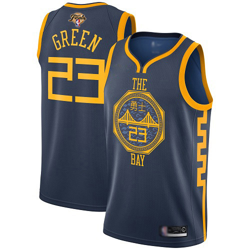 Golden State Warriors #23 Draymond Green 2022 Finals Navy Swingman City Edition Jersey Mens