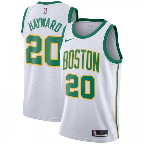 Boston Celtics #20 Gordon Hayward White Swingman City Edition 2018/19 Jersey Mens