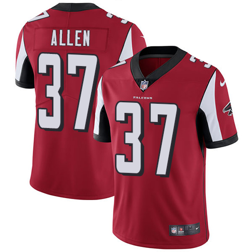 Atlanta Falcons #37 Ricardo Allen Red Team Color Men's Stitched Vapor Untouchable Limited Jersey Men's