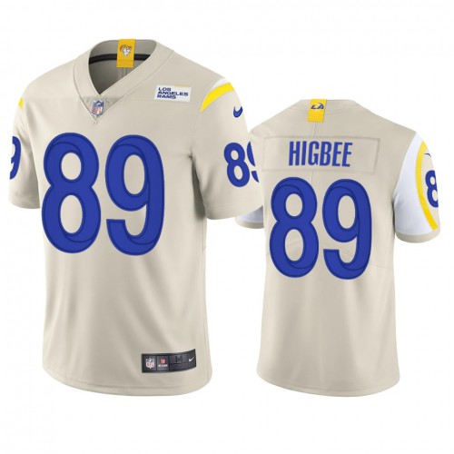 Los Angeles Los Angeles Rams #89 Tyler Higbee Men's Vapor Limited Jersey - Bone Men's