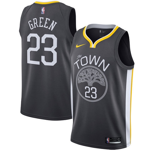 Golden State Warriors #23 Draymond Green Black Youth Swingman Statement Edition Jersey Youth