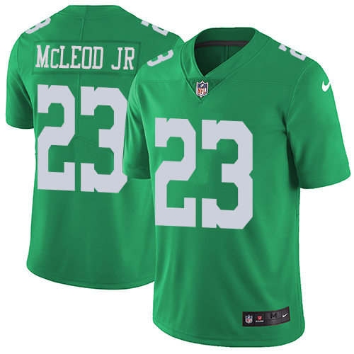 Philadelphia Eagles #23 Rodney McLeod Jr Green Men's Stitched Limited Rush Jersey Men's