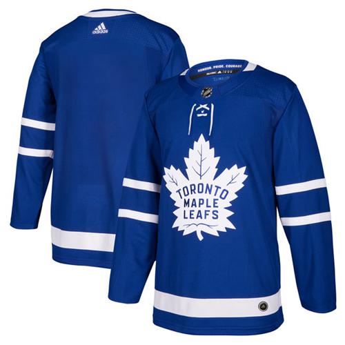 Adidas Maple Leafs Blank Blue Home Authentic Stitched Jersey