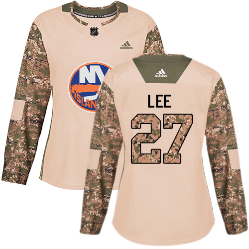 Adidas New York Islanders #27 Anders Lee Camo Authentic 2017 Veterans Day Women's Stitched Jersey Womens