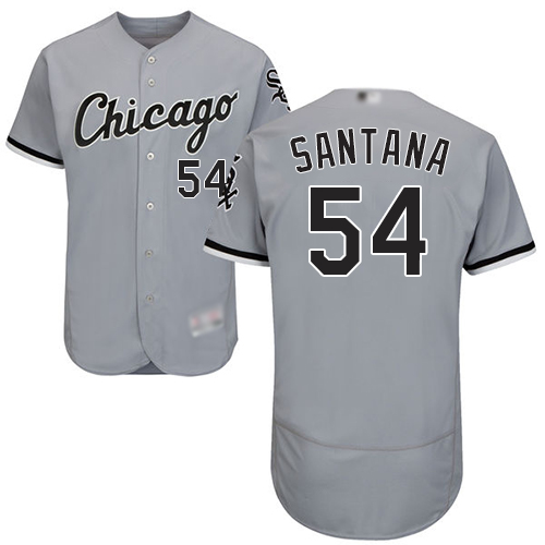 Chicago White Sox #54 Ervin Santana Grey Flexbase Authentic Collection Stitched Jersey Men's