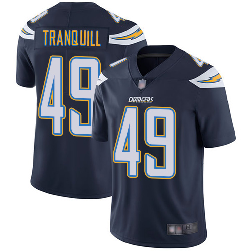 Los Angeles Chargers #49 Drue Tranquill Navy Blue Team Color Men's Stitched Vapor Untouchable Limited Jersey Men's