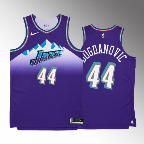 Utah Utah Jazz #44 Bojan Bogdanovic Mens Purple 2022-23 Classic Edition Jersey Mens