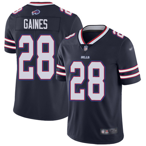 Buffalo Bills #28 E.J. Gaines Navy Youth Stitched Limited Inverted Legend Jersey Youth