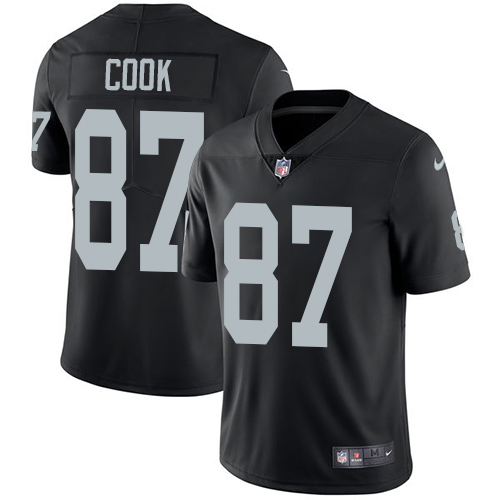 Las Vegas Raiders #87 Jared Cook Black Team Color Men's Stitched Vapor Untouchable Limited Jersey Men's