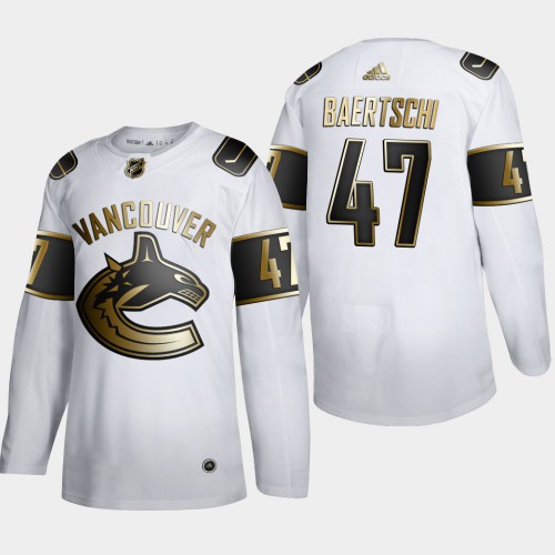 Vancouver Vancouver Canucks #47 Sven Baertschi Men's Adidas White Golden Edition Limited Stitched Jersey Men's
