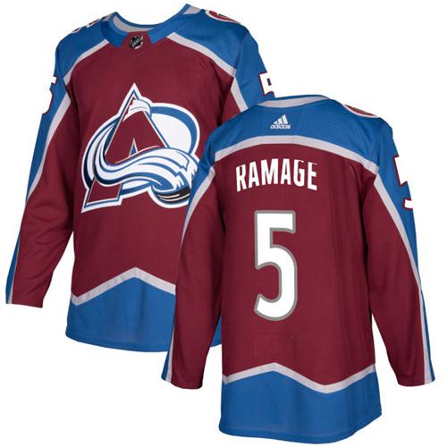 Adidas Colorado Avalanche #5 Rob Ramage Burgundy Home Authentic Stitched Jersey Men's