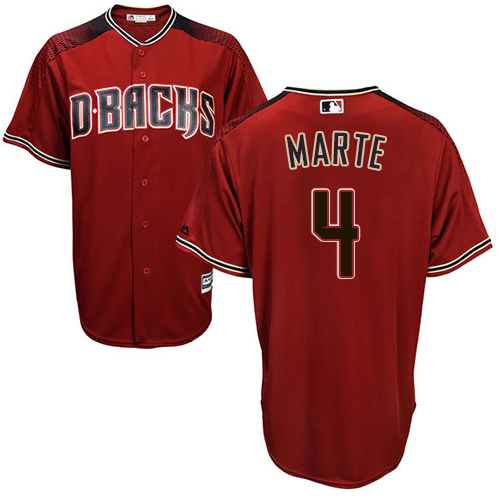 Arizona Diamondbacks #4 Ketel Marte Sedona Red Alternate Stitched Youth Jersey Youth