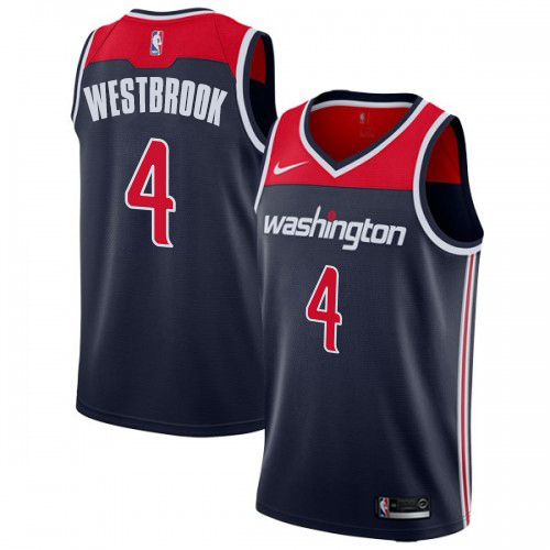 Washington Wizards #4 Russell Westbrook Navy Blue Youth Swingman Statement Edition Jersey Youth