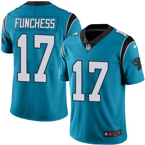 Carolina Panthers #17 Devin Funchess Blue Alternate Men's Stitched Vapor Untouchable Limited Jersey Men's