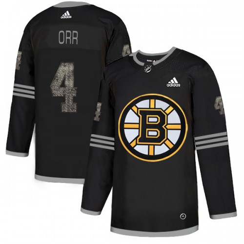 Adidas Boston Bruins #4 Bobby Orr Black Authentic Classic Stitched Jersey Men's