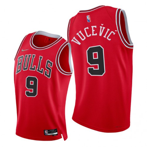 Chicago Bulls #9 Nikola Vucevic Youth 2021-22 75th Diamond Anniversary Jersey Red Youth