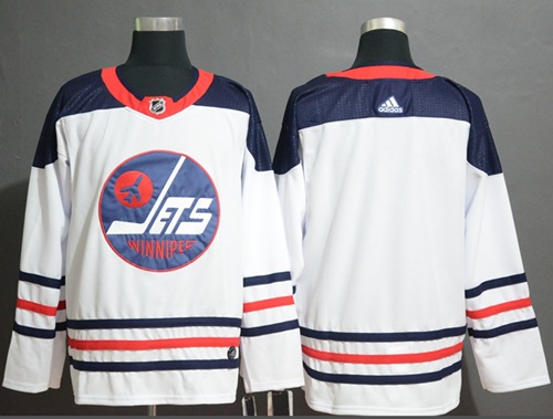 Adidas Jets Blank White Authentic Heritage Stitched Jersey