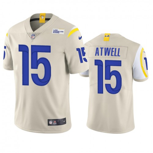 Los Angeles Los Angeles Rams #15 Tutu Atwell Men's Vapor Limited Jersey - Bone Men's