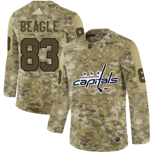 Adidas Washington Capitals #83 Jay Beagle Camo Authentic Stitched Jersey Men's